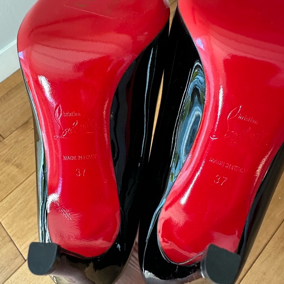 Christian Louboutin Pigalle 100 patent black - Picture 5 of 8